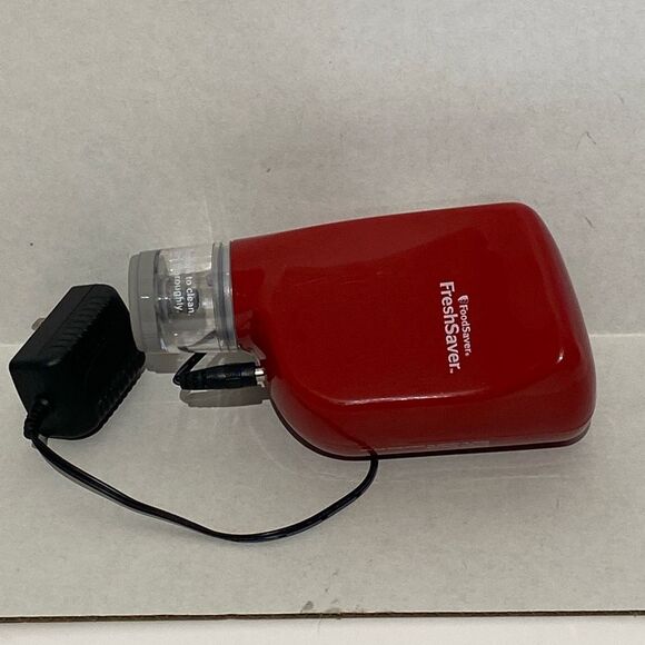 FoodSaver Vacuum Sealer FreshSaver Rechargeable Handheld Sealing System Red
